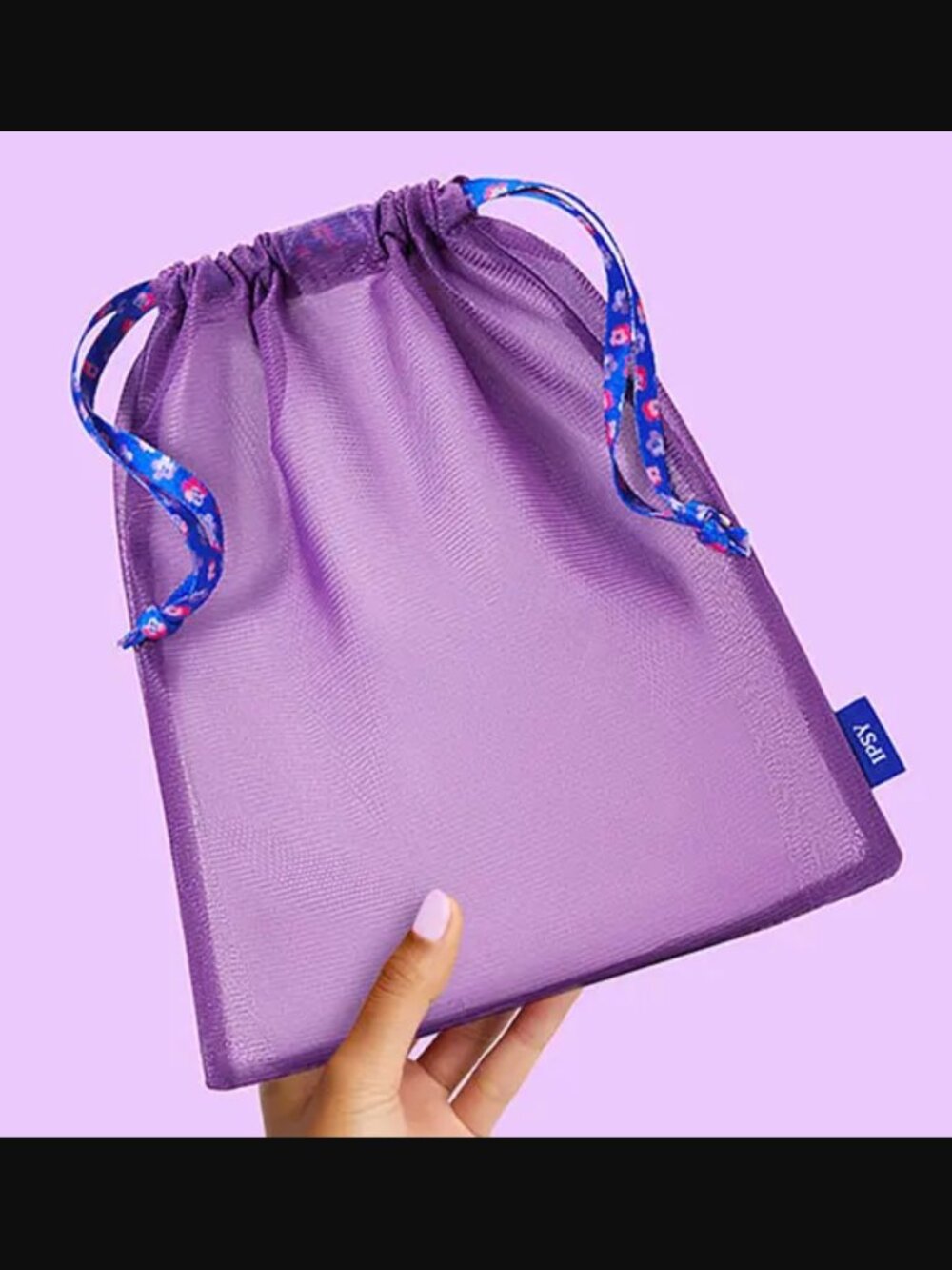 🔥3/$30 IPSY September 2026 Glam Bag Plus Extra Sheer Purple Mesh Vibrant Floral